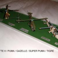 Alouette II-Puma-Gazelle-Super puma-Tigre