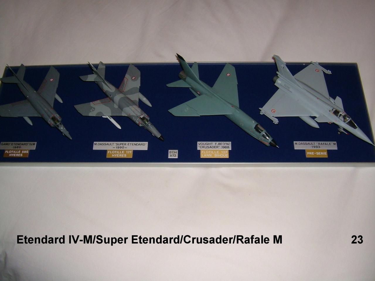 Etendard IVM-Super Etendard-Crusader-Rafale M