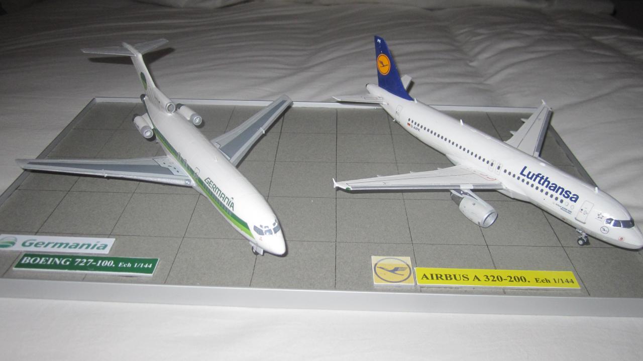 BOEING 727-100 GERMANIA / AIRBUS A320-200 LUFTHANSA